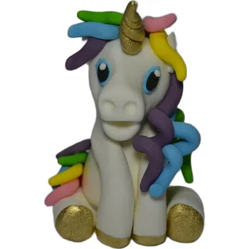 Jedlá dekorace na dort Jednorožec nejedlá cukrová dekorace 9x6cm - Gricko Ivanjica