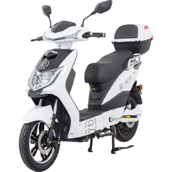 Elektrický skútr Elektroskútr RACCEWAY® E-FICHTL®, bílý-lesklý, bez baterie Bez Nabíječky - odpovídající Nabíječku mám Bez Baterie - odpovídající Baterii mám