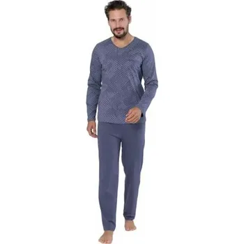 Pánské pyžamo Pánské pyžamo Dante Big 1702 HOTBERG šedá 4XL