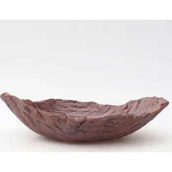 Květináč Keramická Skořápka 23 x 16,5 x 6 cm hnědá