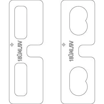 Okno MACO frézovací šablona pro rohová/nůžková ložiska DT falc 4 mm přesah 18 mm 9V