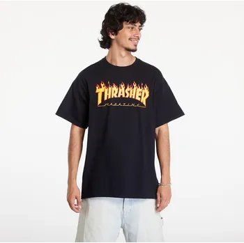 Oblečení a móda Tričko Thrasher Flame Logo T-Shirt Black S