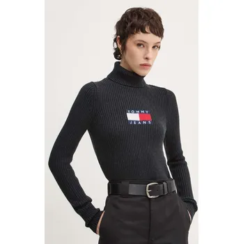 Pánský svetr Svetr z vlněné směsi Tommy Jeans DW0DW18678 šedá 90X, vel. L