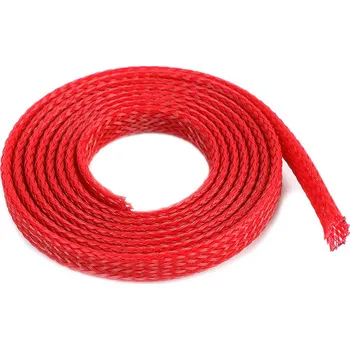 Ochranný kabelový oplet 6mm červený (1m)