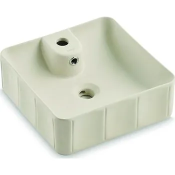 Bathco 4162 - Umyvadlo na desku CIRCUS 40x40 cm porcelán/béžová