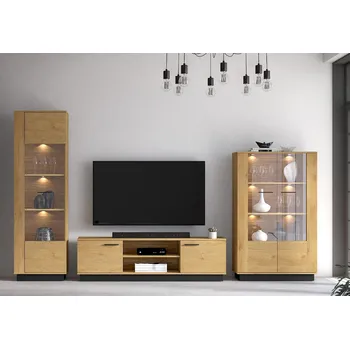 Obývací stěna ML meble Obývací stěna Modesto 2 LED osvětlení: Bez LED osvětlení