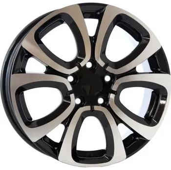 Disk Alu kola Arceo DY1456, 16x6.5 5x98 ET39, černá + leštění (zátěžová)