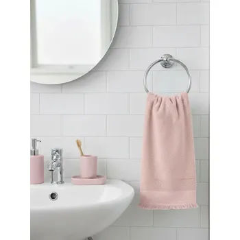 Ručník Sinsay - Bavlněný ručník s třásněmi - pastelová růžová - 691II-03X - 691II-03X-ONE