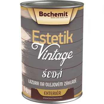 Lak na dřevo Bochemit Estetik Vintage Šedý 5L