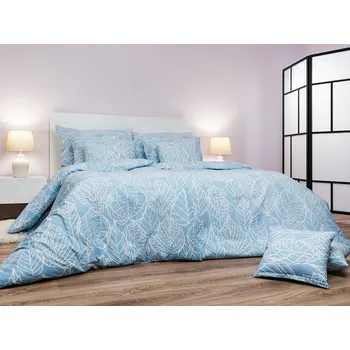 Povlečení DADKA VRACOV Povlečení krep Max modrý 140x200, 70x90 cm II.jakost