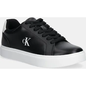 Pánské tenisky Kožené tenisky Calvin Klein CLASSIC CUPSOLE LACEUP LTH YM0YM01435 černá 99X, EUR 45