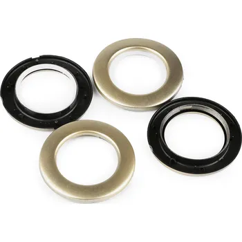 Průchodka zacvakávací vnitřní Ø42 mm / na záclony a závěsy, střední, 3 zlatá sv. mat