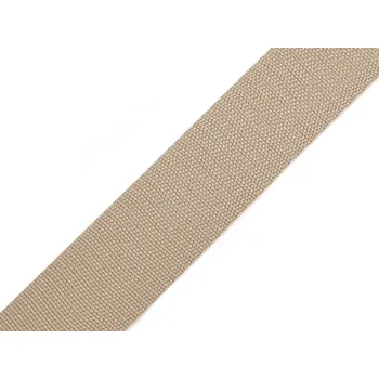 Popruh polypropylenový šíře 30 mm tloušťka 1 mm, střední, 72 béžová