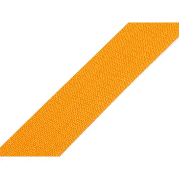 Popruh polypropylenový šíře 30 mm tloušťka 1 mm, střední, 13 oranžovožlutá
