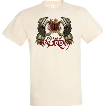 Pánské oblečení panske-levne-bavlnene-tricko-digi-potisk-sauron-oko Barva: Lime stone - krémová, velikost: XXL