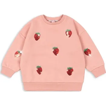 Chlapecká mikina Dětská mikina Konges Sløjd LOU SEQUIN SWEAT SHIRT OCS KS103862.9BYA růžová 30X, vel. 110-116