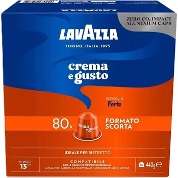 Káva Lavazza Crema e Gusto Forte kapsle kompatibilní s Nespresso 80 ks
