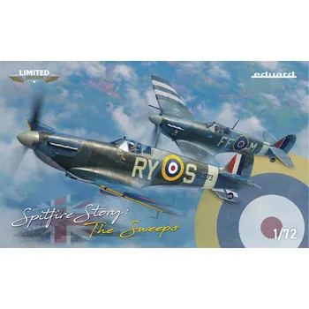 Plastikový model Eduard 1/72 SPITFIRE STORY: The Sweeps (Spitfire Mk.Vb) - Dual Combo (Limited edition)