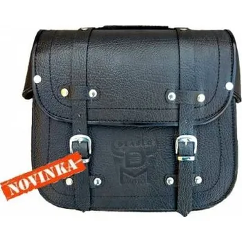 Zavazadlo na motocykl DIABLO MOTO kožené brašny na motorku Chopper 2x20 l ZIP