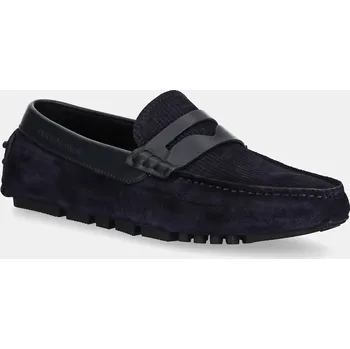 Dámská obuv Nubukové mokasíny Emporio Armani X4B152.XR350.S440 námořnická modř 59X, EUR 43