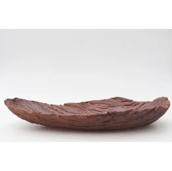 Květináč Keramická Skořápka 32,5 x 18 x 5,5 cm hnědá