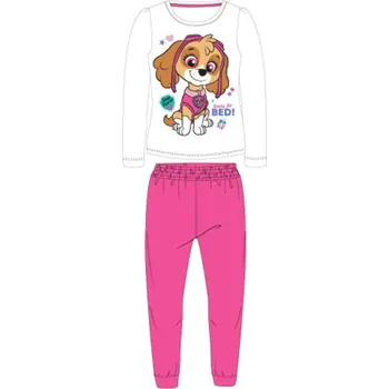 Dívčí pyžamo Dívčí pyžamo Tlapková Patrola - dlouhé (bílá-růžová) Velikost: 122