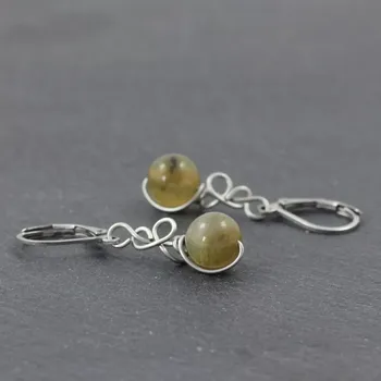 Náušnice Labradorit – model náušnic Zrození