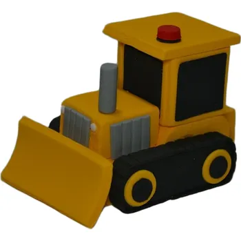 Jedlá dekorace na dort Buldozer nejedlá cukrová dekorace 11x7x6cm - Gricko Ivanjica