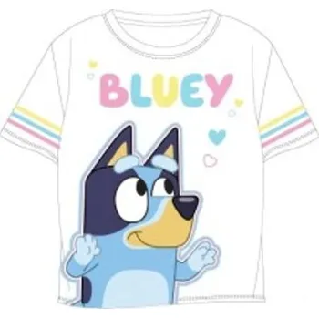 Dívčí tričko Dívčí triko Bluey - krátký rukáv (bílé) Velikost: 104