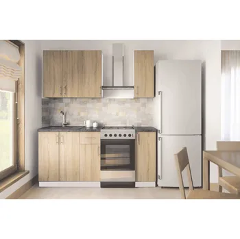 Kuchyňská linka VerDesign FORESTA kuchyňská linka 120, dub sonoma/bílá