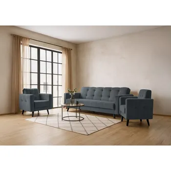 Sedací souprava Sedací souprava LINIA 3+1+1 šedá