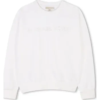 Chlapecká mikina Dětská bavlněná mikina Michael Kors R30322.114.150 bílá 00X, vel. 126