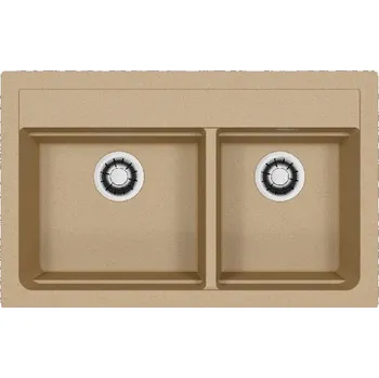 Alveus Atrox - Granitový dřez 79x50 cm, Quick-Close, clay 1149218
