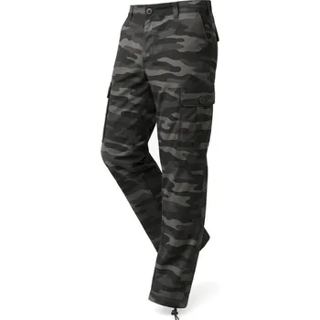 Pánské kalhoty Pánské zateplené kalhoty loshan Alan maskáčové šedé