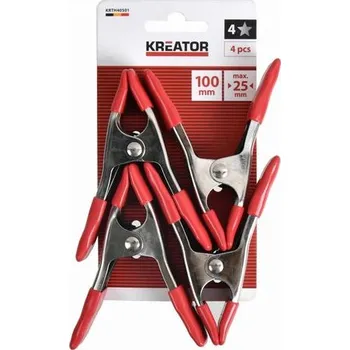 Truhlářská svěrka Pružinová svěrka 100mm (sada 4ks) Kreator KRTH40501