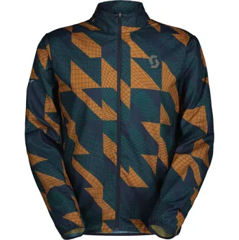 Cyklistické oblečení SCOTT Cyklistická větruodolná bunda - ENDURANCE TECH WB - modrá/hnědá