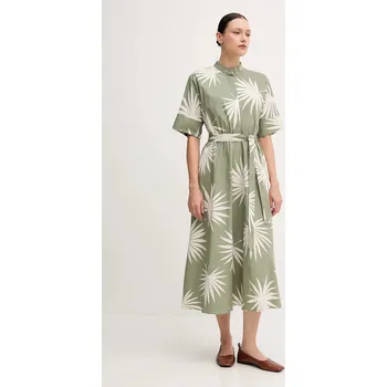 Dámské šaty Bavlněné šaty OUI 92864 zelená 91X, vel. 38