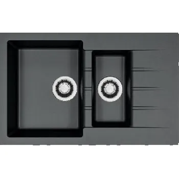 Granitový dřez Alveus Cadit - Granitový dřez 79x50 cm, Quick-Close, carbon 1149170
