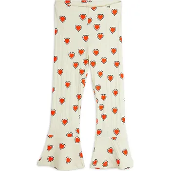 Chlapecké kalhoty Dětské tepláky Mini Rodini Outlined hearts 2563010511 béžová 01X, vel. 140-146