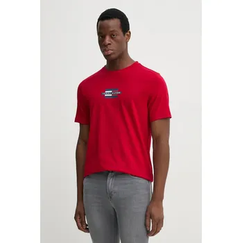 Pánské tričko Bavlněné tričko Tommy Hilfiger MW0MW38636 červená 33X, vel. M
