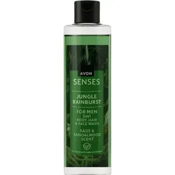 Sprchový gel Sprchový gel na tělo a vlasy s vůní šalvěje a santalového dřeva - 500ml