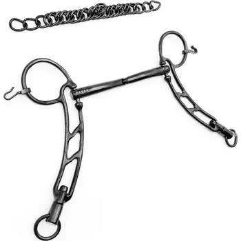 Udidlo pro koně Udidlo islandské jednou lomené Black Magnus Fager 10,5 cm