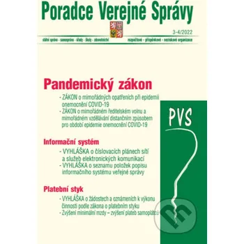 Poradce veřejné správy č. 3-4/2022 - Pandemický zákon - Poradce s.r.o. Poradce s.r.o.