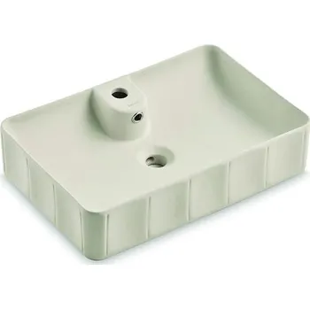 Umyvadlo Bathco 4161 - Umyvadlo na desku CIRCUS 61x40,5 cm porcelán/béžová