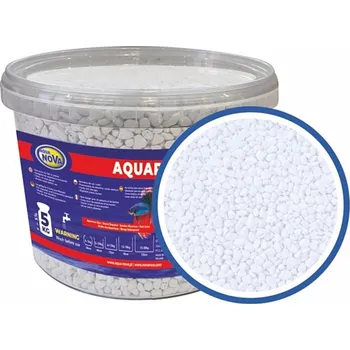 Dekorace jezírka AQUA NOVA Akvarijní štěrk bílý 5kg/3l
