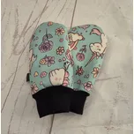 Yháček Mini softshellové rukavice bez palce s beránkem, Jednorožci na mintu, II. jakost Velikost:: M