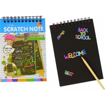 Zápisník Škrabací zápisník pro děti modrý