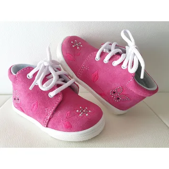 Dívčí obuv Jonap kožené boty 022 S růžová motýl Velikost: 26