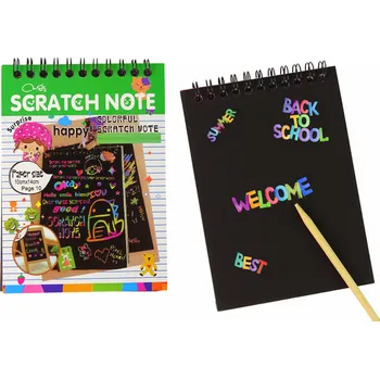 Blok Škrabací poznámkový blok pro děti zelený