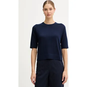 Pánské oblečení Vlněný svetr United Colors of Benetton 11AHD10E6 námořnická modř 59X, vel. M